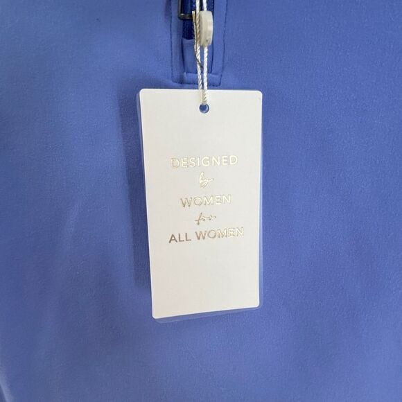 Balance Athletica Vitality Size M Refine Cropped Zip Jacket Xenon Periwinkle New - Picture 7 of 9